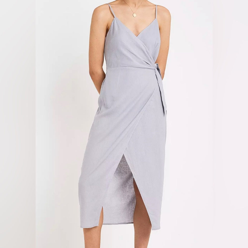 Urban Outfitters Quebec Linen Midi Dress